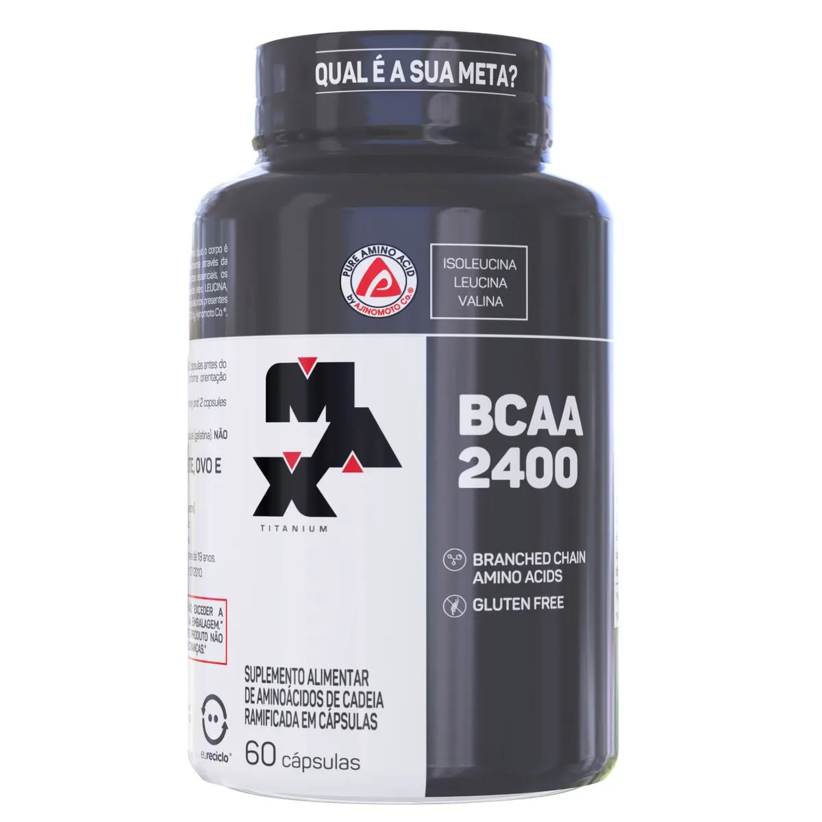 Suplemento Em C Psulas Max Titanium Bcaa Prote Na Em Pote