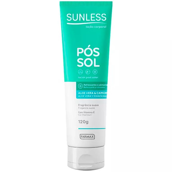 Loção Hidratante Pós sol Aloe Vera E Camomila Sunless