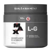 Suplemento em pó Max Titanium L-G glutamina em pote