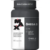 Suplemento em cápsulas Max Titanium Ômega 3 omega 3 em pote de 129g 90 un