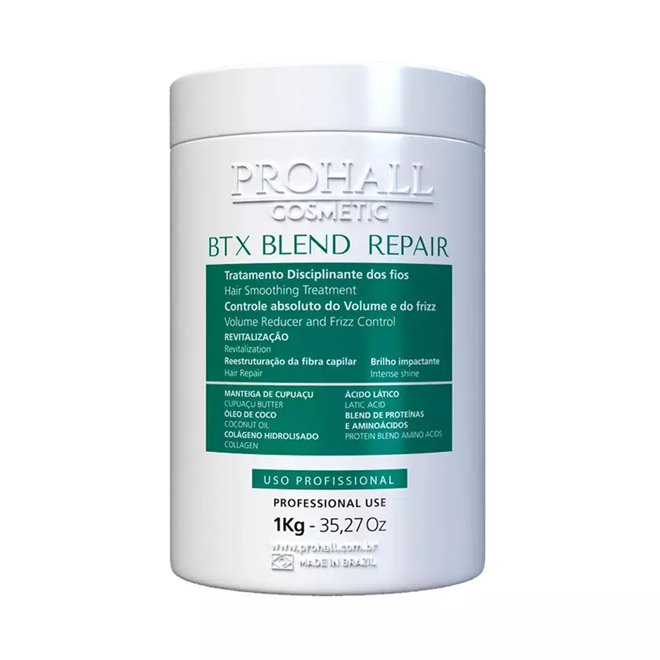 Prohall Cosmetic Blend Repair Btx Máscara Para O Cabelo Mulher 2695