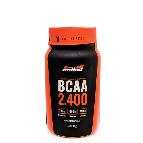 Bcaa 2400 New Millen Com Vit B6 120 Caps