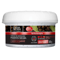 Creme Massagem Pimenta Negra Reduz Medida Dagua Natural