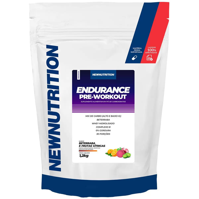 Suplemento em pó Endurance Pre Workout 1,2 Kg