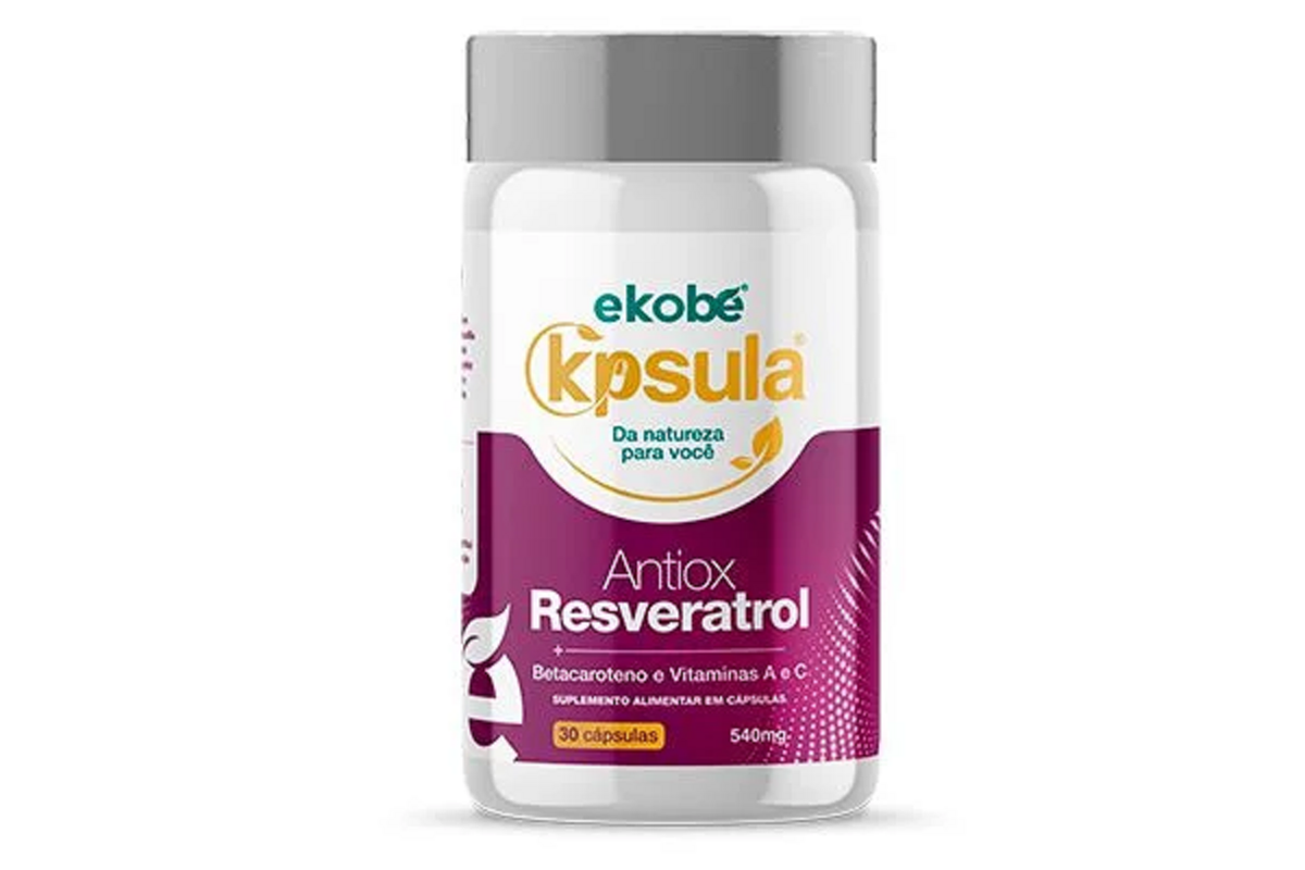 Resveratrol Antioxidante Nutra Skin Antiox Ekobé Polifenóis 30caps