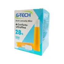 Auto Lanceta G-tech 100 Unidades Agulha 28g Ultrafina