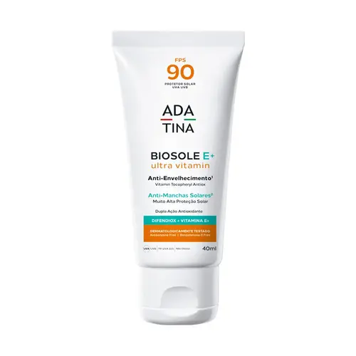 Protetor solar 12hs com tripla ação anti-melasma Biosole E+ Ultra Vitamin FPS 90