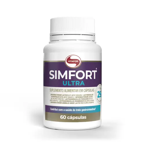 Simfort Ultra 6 Cepas E 29 Bi Ativos Vegano Vitafor Sabor Neutro