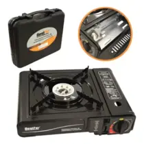 Bestfer fogareiro portátil camping ascendimento automático com Maleta Bestfer