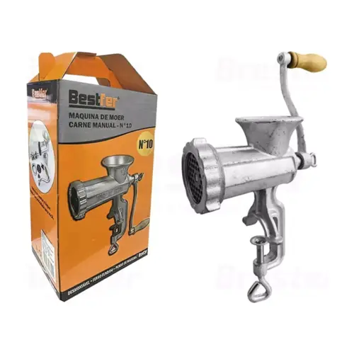 Moedor Carne Bestfer Fazer Hambúrguer Manual Embutidos Linguiça 10mm