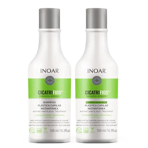 Kit Cicatrifios Shampoo 500ml + Condicionador 500ml Inoar