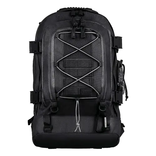 Mochila táctica militar Invictus Duster Preta 50 Litros cor preto tecido Liso