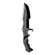 Faca Invictus Black Falcon Militar C/ Bainha Tatica Invictus Cor Preto