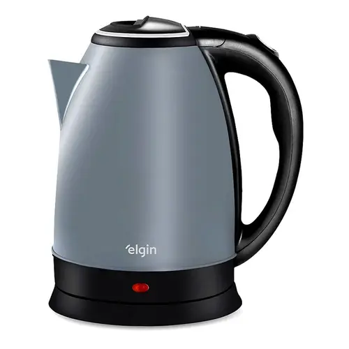 Chaleira Elétrica Inox Elgin Sem Fio 1,8 L Cinza Lunar 110v
