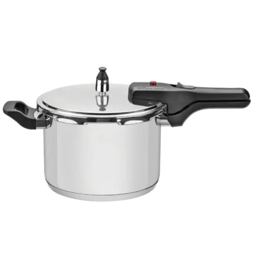 Panela De Pressão Tramontina Inox Fundo Triplo Brava 4,5l Cor Prateado 62416/200