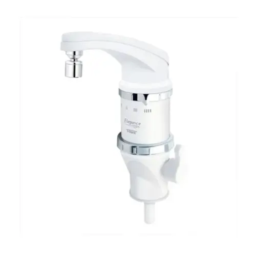 Torneira Elétrica 4t Elegance Branca Bancada Fame Acabamento Cromado Cor Branco