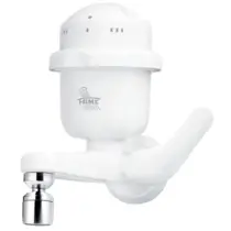 Torneira Elétrica Para Cozinha Bica Reta Fame branca 4800w Clima Temperado