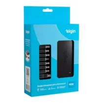 Fonte Carregador Universal Notebook Elgin 9 Conectores 90w