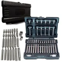 Kit Jogo 42 Peças 1/2 E 3/8 Torx Allen Spline Bits Stels