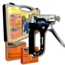 Grampeador Pinador Tapaceiro Profissional + Grampos E Pregos