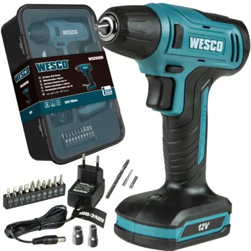 Parafusadeira Sem Fio Com Carregador 12v/10mm Ws2555k Wesco