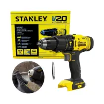 Parafusadeira e Furadeira de Impacto 1/2" Stanley Modelo SBD715B Gatilho com Módulo Eletrônico 20V