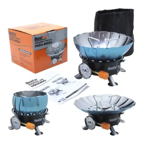 Fogareiro Portatil Para Camping Para Brisa E Viagem Bestfer