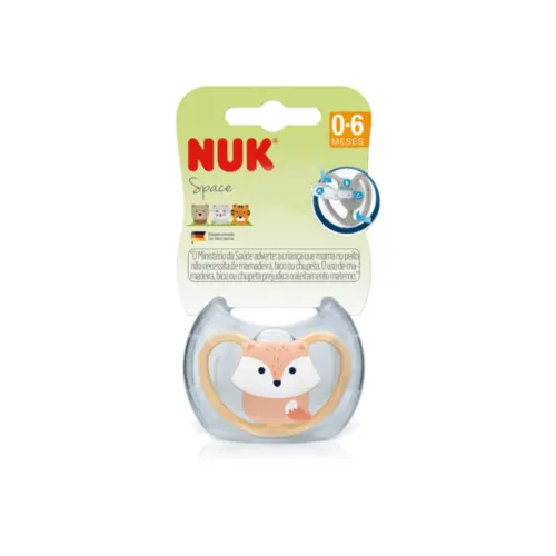 Chupeta com bico em silicone space 0 a 6 meses NUK