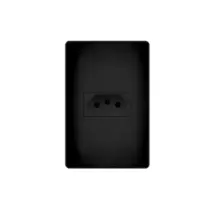 Tomada 20 Amperes Tripolar Black 4x2 Preto Fosco Fame