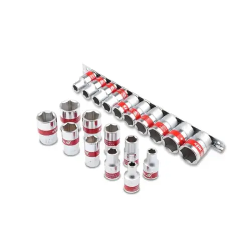 Jogo Kit Chave Soquete Curto 3/8 Sextavado 8-19mm 10 Peças