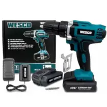 Parafusadeira Furadeira Bateria 18v 3/8 WS2972 Wesco Cor Azul-turquesa 110V/220V