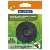 Carretel Completo para Aparador De Grama Tramontina Cor Preto com 1 fio de Nylon