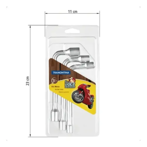Chave para tubos Tramontina com acabamento cromado 42808/103