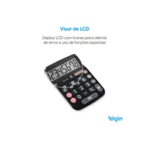Calculadora De Mesa 8 Dígitos Mv4133 Elgin