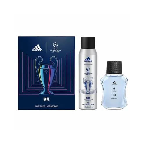 Kit Adidas UEFA Champions League Goal Eau de Toilette + Desodorante 150ml