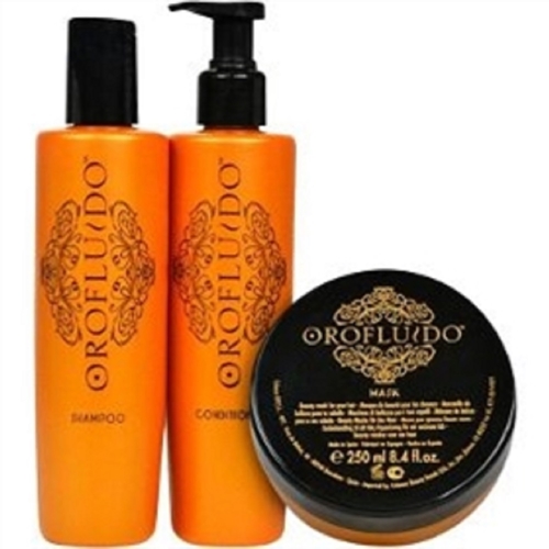 Kit Orofluido Shampoo Condicionador 0ml Mascara Hidratante 500ml Kit Orofluido Shampoo Condicionador 0ml Mascara Hidratante 500ml Orofluido