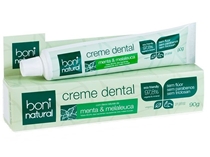 Creme Dental Boni Natural Menta e Melaleuca Sem Flúor